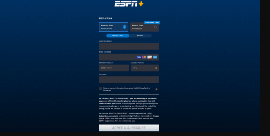 ESPN-Payment-Details