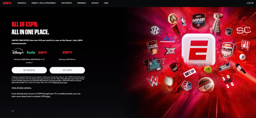 ESPN-plus-website