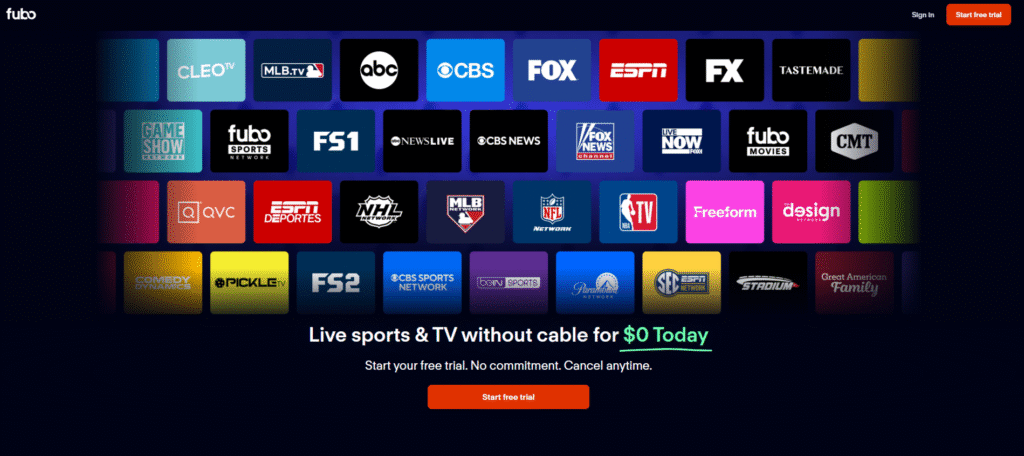 FuboTV Official Website