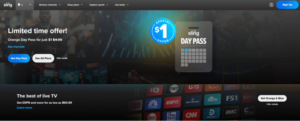 Sling TV Official Website